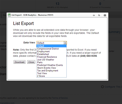 Numerus List Builder - List Export