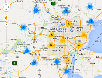 Numerus List Builder - Geographic Map View