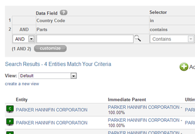 Numerus Industry Data Search - Multiple Search Criteria