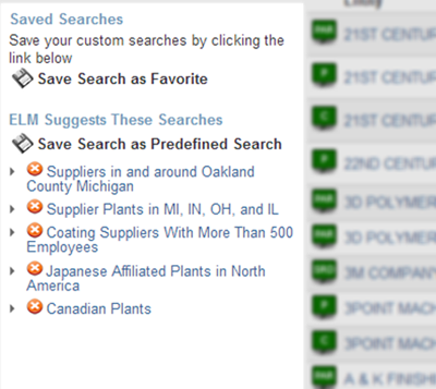 Numerus Industry Data Search - Save Search Results